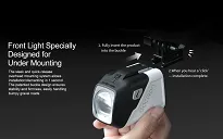 Gaciron CETUS-1700 – lampka rowerowa, montaż pod licznik (standard GoPro) - różowo-biała - 4