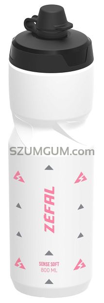 Bidon Zefal Sense Soft 85 No-Mud Bottle - White 0,85l