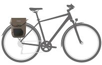 Sakwa rowerowa tylna E-bike Ortlieb Pedal-Mate 16L - Dark Sand - 6