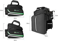 Torba rowerowa na bagażnik Rockbros A6-1BK | 10-35 L - 3