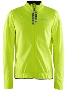 Kurtka rowerowa męska CRAFT Rime Jacket, żółta - Rozmiar S