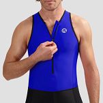 Strój triathlonowy Rogelli Florida czarno-niebieski, unisex - 5