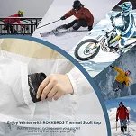 Zimowa czapka pod kask z membraną Rockbros YPP044 szara - 3