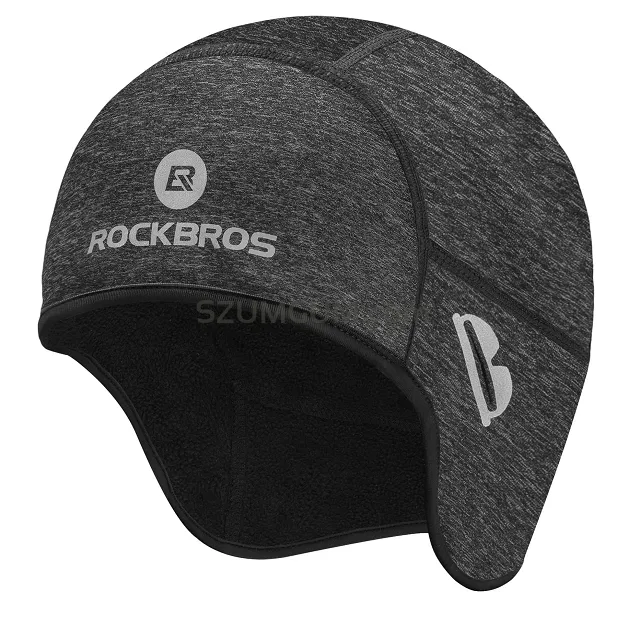 Zimowa czapka pod kask z membraną Rockbros YPP044 szara