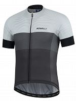 Aerodynamiczna koszulka rowerowa Rogelli BOOST, czarno-biała