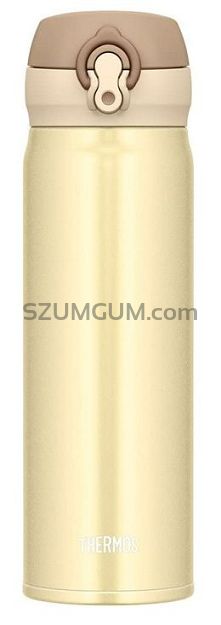 Mobilny termokubek Thermos Motion 0,5 L kremowy złoty