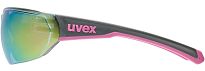 Okulary sportowe UVEX Equate - grey-pink matt / mirror pink - 4