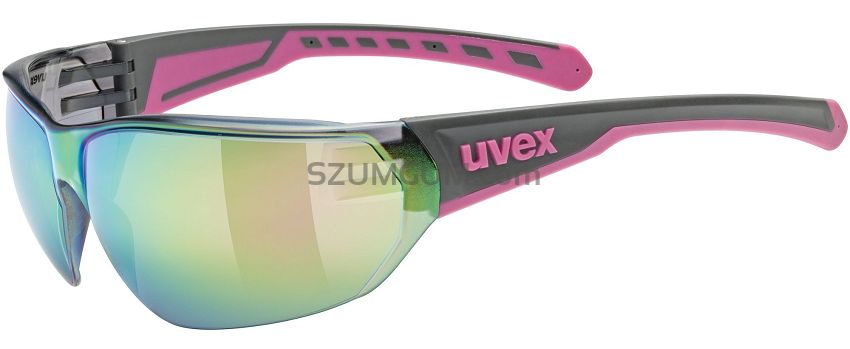 Okulary sportowe UVEX Equate - grey-pink matt / mirror pink