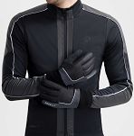 Rogelli rękawiczki zimowe ESSENTIAL HI VIS - czarne - 2