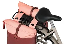 Torba miejska Basil Vive - Double Pannier Bag MIK - 28-35L - burgundy/pink - 4