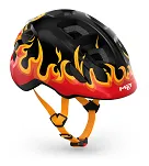 Kask dla najmłodszych MET Hooray MIPS - black flames gloss - 2