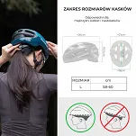 Inteligętny kask Rockbros ZK-031 yellow – zdalnie sterowane oświetlenie i kierunkowskazy - 10