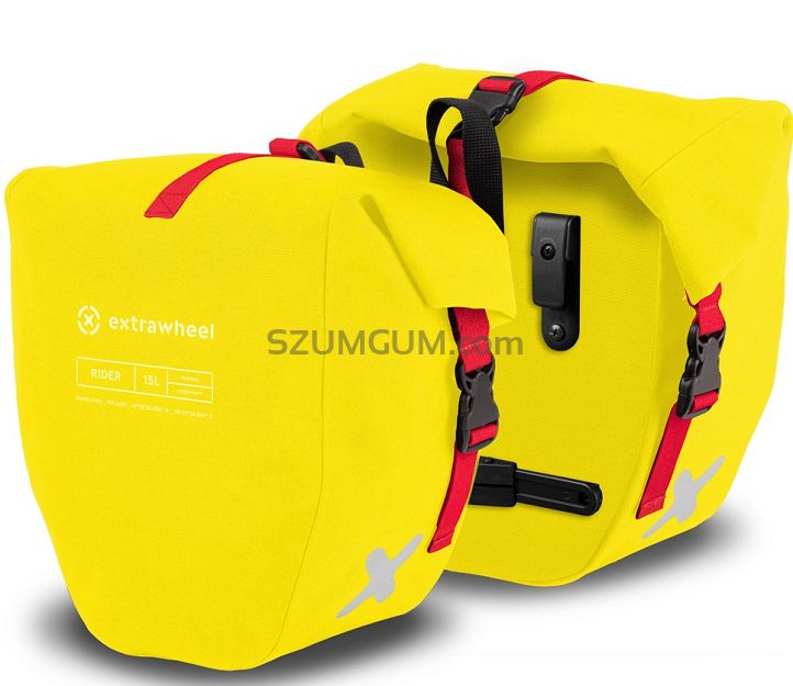 Sakwy rowerowe uniwersalne Extrawheel Rider Premium Cordura 30L Yellow