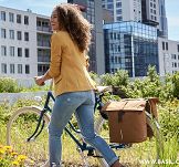 Sakwa miejska podwójna BASIL City Double Bag 32L MIK - Brown - 7