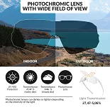 Okulary fotochromowe Rockbros SP359 - white / silver grey - 3