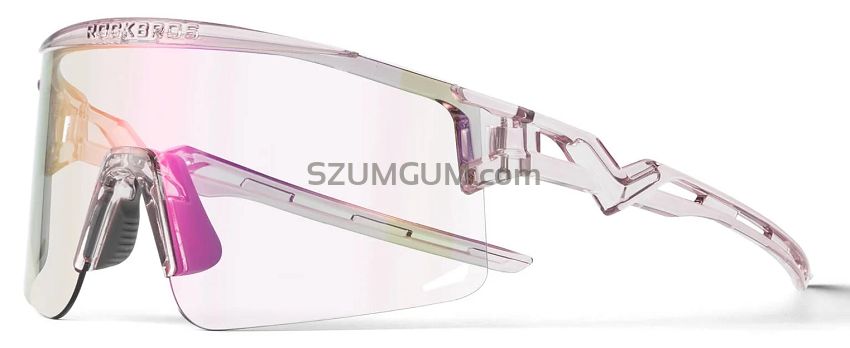 Okulary sportowe Rockbros SP337 transparent purple - z fotochromem.