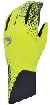 Lekkie zimowe rękawiczki rowerowe Chiba BIOXCELL LIGHT WINTER z elastycznego softshellu, odblaskowo żółte - 2