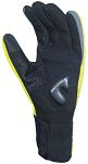 Lekkie zimowe rękawiczki rowerowe Chiba BIOXCELL LIGHT WINTER z elastycznego softshellu, odblaskowo żółte - 3