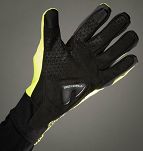 Lekkie zimowe rękawiczki rowerowe Chiba BIOXCELL LIGHT WINTER z elastycznego softshellu, odblaskowo żółte - 9