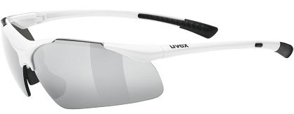 Okulary sportowe UVEX Sportstyle 223 - white matt / litemirror silver