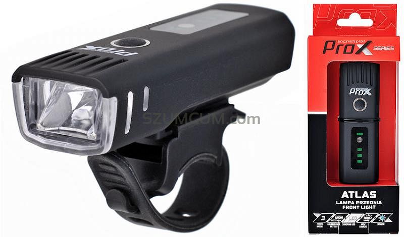 Lampa przednia Prox Atlas 300lm, 2000mah, usb
