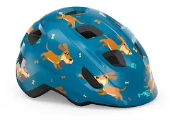 Kask dla najmłodszych MET Hooray - blue teckel glossy