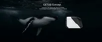 Gaciron CETUS-1700 – lampka rowerowa, montaż pod licznik (standard GoPro) - czarno-biała - 5