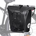 Wozinsky wodoodporna torba rowerowa sakwa na bagażnik 25l czarny WBB24BK - 2