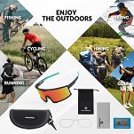 Okulary sportowe Rockbros SP252R - szkła polaryzacyjne, ramka optyczna - 8