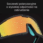 Okulary sportowe Rockbros SP252R - szkła polaryzacyjne, ramka optyczna - 10