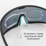 Okulary sportowe Rockbros SP252R - szkła polaryzacyjne, ramka optyczna - 11