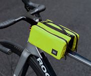 Podręczna torebka na ramę roweru Rockbros 071 yellow 2x1L - 2
