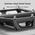Zestaw pedałów rowerowych Rockbros PD15-BK ze stopu aluminium - czarne - 7