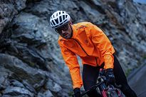 Lekka rowerowa kurtka przeciwdeszczowa z podklejanymi szwami Rogelli CORE 2.0, odblaskowo pomarańczowa - roz. M i 3XL - 7