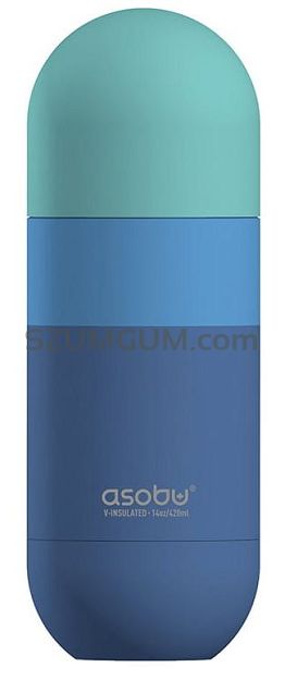 Asobu ORB Butelka termiczna 420ml - pastel blue PURAMIC
