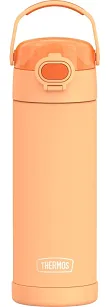 Thermos FUNtainer 470 ml - Termos dla dzieci z nakrętką nawadniającą - neonowo pomarańczowy