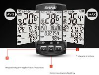 Bezprzewodowy komputer GPS iGPSPORT IGS50E  (Strava® , Trainingpeaks®.) - 12
