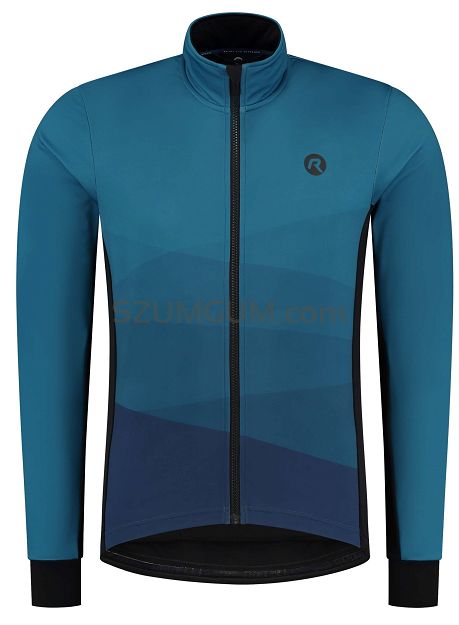 Zimowa kurtka rowerowa Rogelli TARAX o luźniejszym kroju, ciemnoniebieska