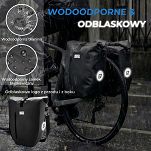 Wodoodporna sakwa rowerowa na bagażnik Rockbros AS-166 20 L - czarna - 6