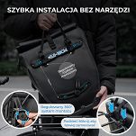 Wodoodporna sakwa rowerowa na bagażnik Rockbros AS-166 20 L - czarna - 7