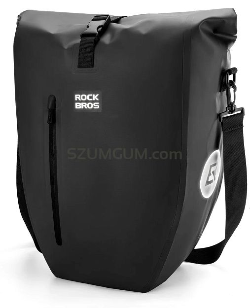 Wodoodporna sakwa rowerowa na bagażnik Rockbros AS-166 20 L - czarna