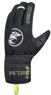 Ocieplone zimowe rękawiczki CHIBA EXPRESS + czarne