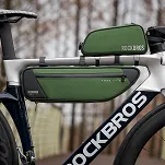 Torba pod ramę roweru Rockbros  Road to Sky TL003, 2 L, wodoodporna, zielona - 7