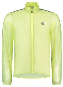 Ultralekka kurtka przeciwdeszczowa na rower Rogelli EMERGENCY bez podlepianych szwów, odblaskowo żółta