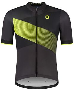Męska koszulka rowerowa Rogelli GROOVE, czarno-żółty - XL
