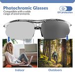 Okulary sportowe Rockbros 0089 z fotochromem - niebieskie - 2