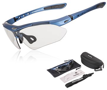Okulary sportowe Rockbros 0089 z fotochromem - niebieskie