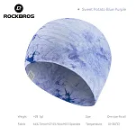 Dwustronna czapka sportowa Rockbros YDM004 z Tencelu i wełny merino - fioletowa - 2
