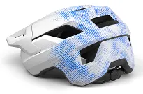 Kask młodzieżowy MET Shelter Youth - white blue matt - 3