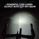 Lampka rowerowa Gaciron Kiwi 1200 - 4